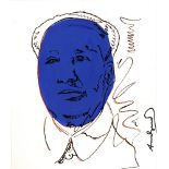 ANDY WARHOL [imputee] - Mao - Watercolor and pencil drawing on paper