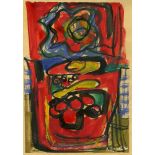 KAREL APPEL [d'apres] - Composition - Oil on paper