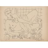 HENRI MATISSE [imputee] - Nu au repos - Pen and ink drawing on paper