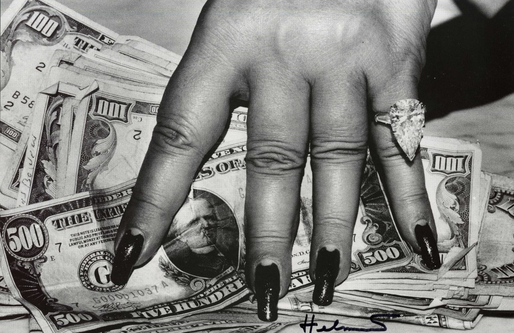 HELMUT NEWTON - Fat Hand and Dollars - Original photolithograph