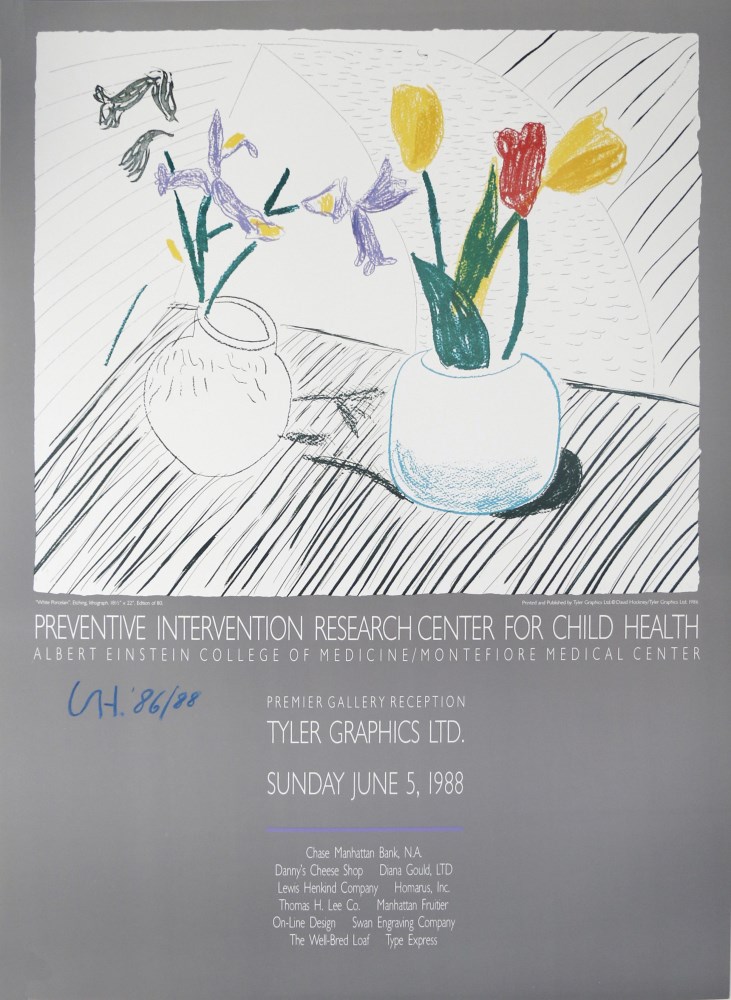 DAVID HOCKNEY - White Porcelain - Color offset lithograph