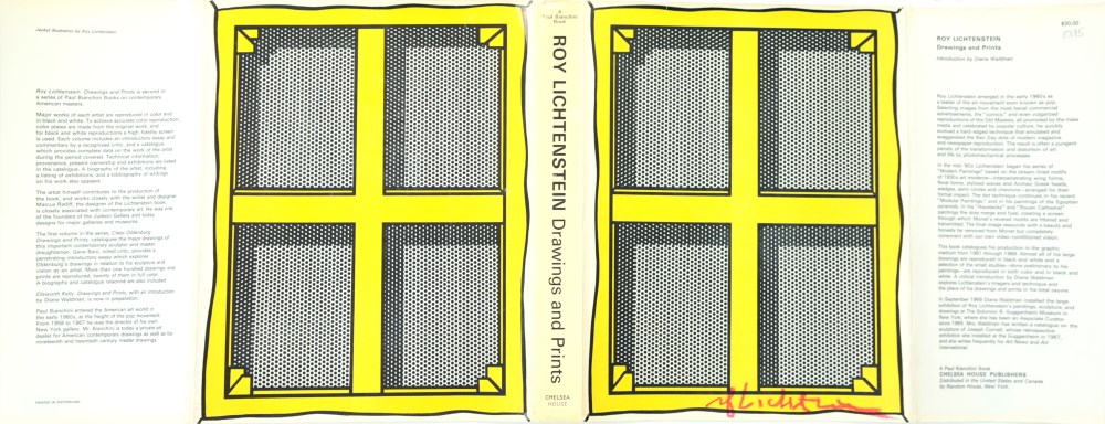 ROY LICHTENSTEIN - Stretcher Frame with Cross Bars - Color offset lithograph