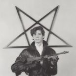 ROBERT MAPPLETHORPE - Self-portrait with Gun and Star - Original vintage photogravure