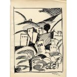 ALBERT GLEIZES [d'apres] - Les Bermudes - Pen and ink drawing on paper