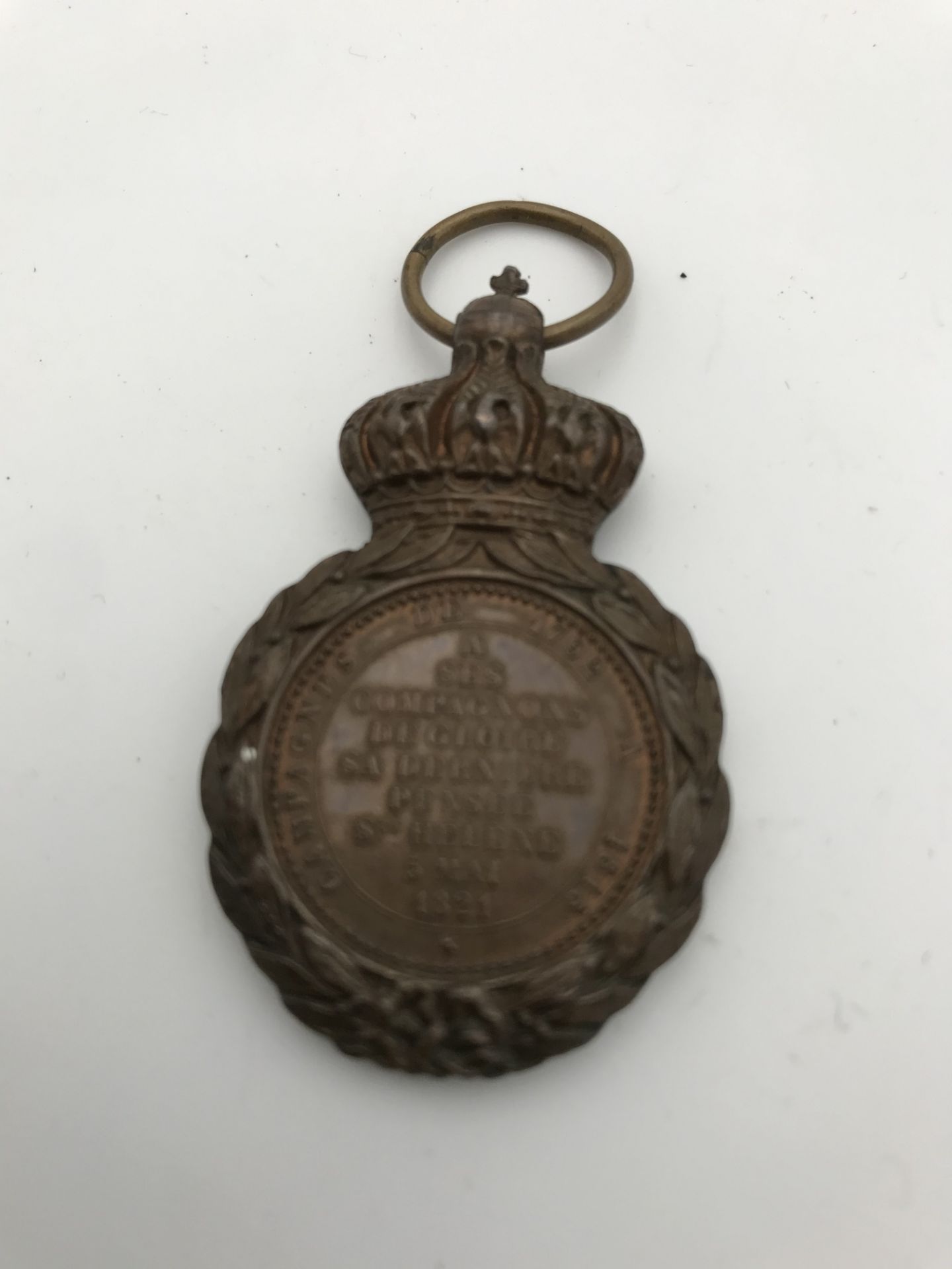 Premier Empire: Médaille de Sainte-Hélène. Médaille commémorative instituée par Napoléon III pour - Bild 2 aus 2