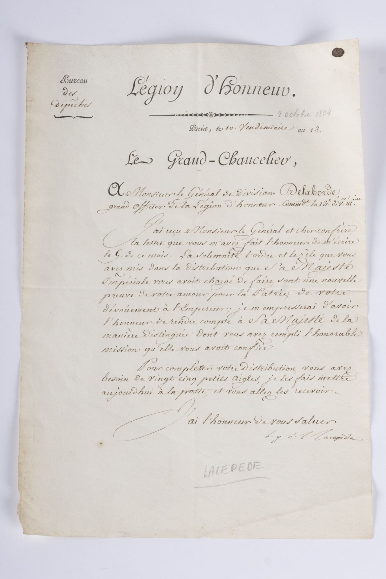 France. Premier et Second Empire. Lot sur la légion d'honneur instituée par Napoléon en 1804. - Bild 2 aus 2