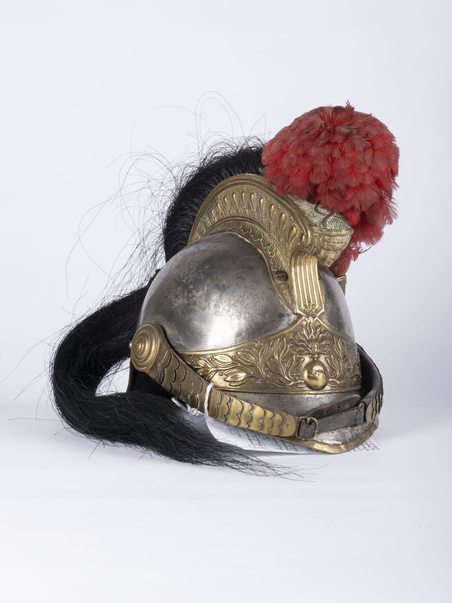 France, troisième république: Casque de dragon Mdle 1872/74. Casque de dragon complet composé d’