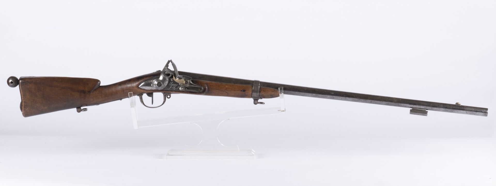 France: Fusil modèle 1777 corrigé An X, transformé en fusil de chasse. Fusil de chasse réalisé à