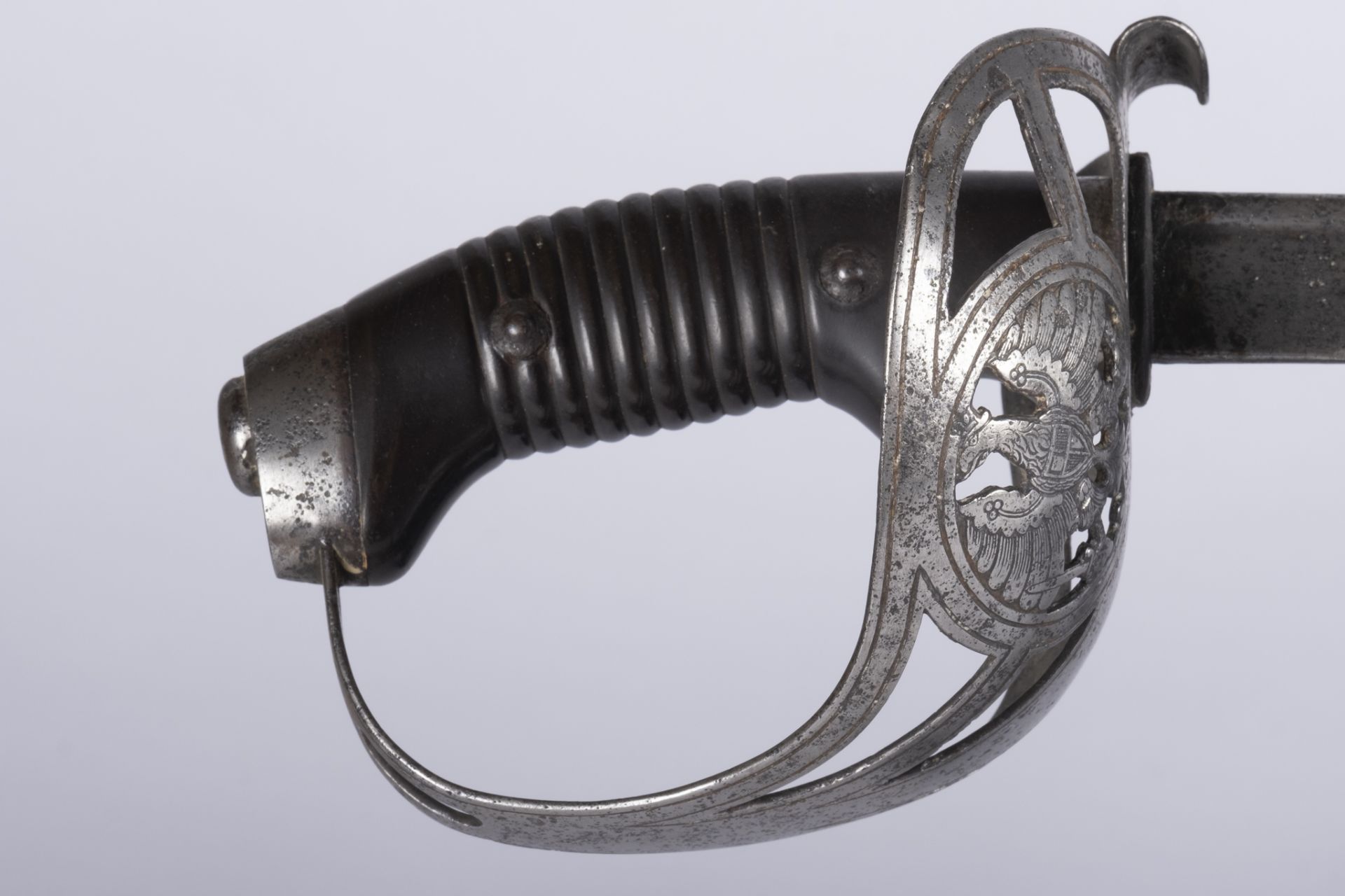 Empire Allemand, guerre de 1870-71: Sabre de cavalerie prussien 1860-1914. Sabre à lame gravée de - Image 2 of 2