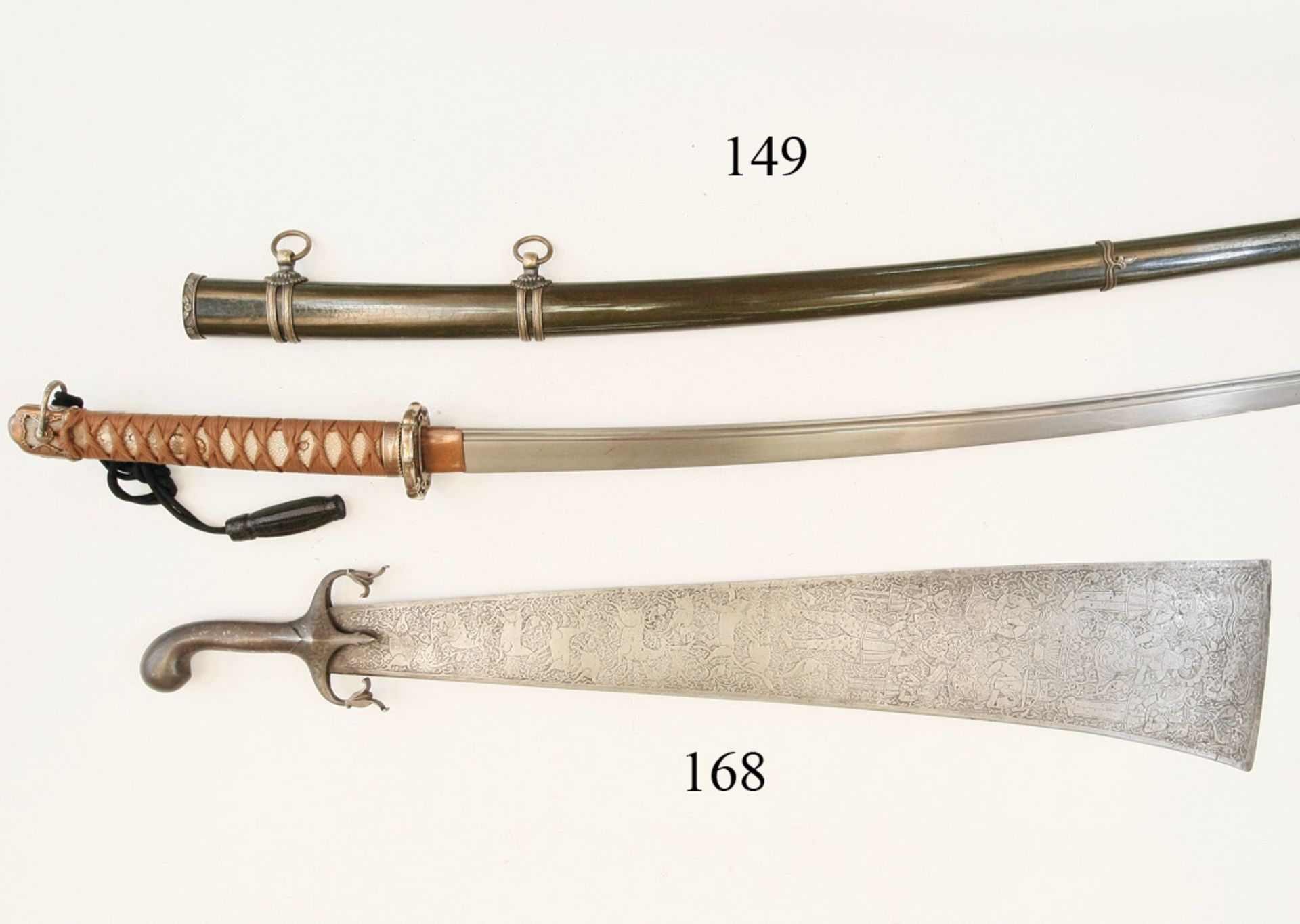 Japan, Militärkatana, Kai-Gunto Sehr qualitätvolle Klinge. Wesentlich bessere Qualität als für