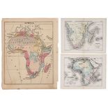 THREE LATE 19TH CENTURY GEOGRAPHY SCHOOL ATLAS MAPS