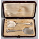 A CASED EDWARD VII SILVER CHRISTENING SET, CHARLES AND GEORGE ASPREY, LONDON, 1905