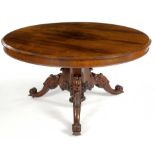 A VICTORIAN ROSEWOOD TABLE