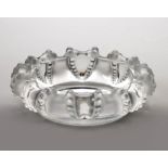 A LALIQUE FROSTED AND CLEAR GLASS 'CANNES' OCTOPUS DISH, MID 20TH CENTURY