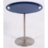 AN ABS AND STEEL OP-LA TRAY TABLE, DESIGNED BY JASPER MORRISON FOR ALESSI