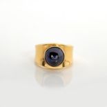 AN 18CT GOLD AND GEM-SET RING, DESIGNED BY POUL HANSEN FOR GEORG JENSEN, DENMARK