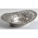 A SILVER BASKET, YOGYA, INDONESIA, 20TH CENTURY, IMPRESSED .800