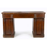 A VICTORIAN MAHOGANY SIDEBOARD