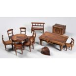A COLLECTION OF ANGLO-BOER PRISONER-OF-WAR MINIATURE FURNITURE, ST HELENA, CIRCA 1901