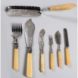 A MISCELLANEOUS COLLECTION OF BONE-HANDLED CUTLERY