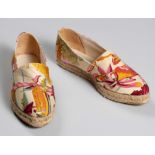 A PAIR OF VINTAGE LOEWE ESPADRILLES