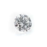 AN UNMOUNTED CERTIFIED ROUND BRILLIANT-CUT DIAMOND