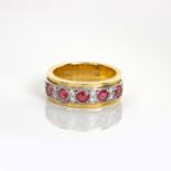 A PINK TOURMALINE AND DIAMOND RING, UWE KOETTER