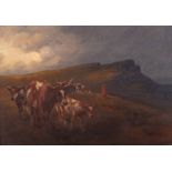 Allerley Glossop (South Africa 1870 - 1955) BASUTO CATTLE AND HERDSMAN