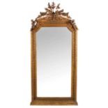 A GILTWOOD MIRROR, 19TH CENTURY