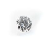 AN UNMOUNTED CERTIFIED ROUND BRILLIANT-CUT DIAMOND