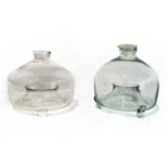 A GLASS FLY TRAP AND COVER, 19TH CENTURY