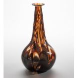 AN ART GLASS BOTTLE VASE, 1994