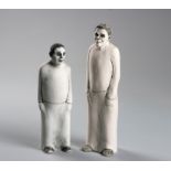 ANN MARAIS (SOUTH AFRICAN 1948 - ): 'MAN IN WHITE ROBE' PORCELAIN FIGURE