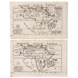 EDWARD WELLS - ANTIQUAE AFRICAE TABULA & HODIERNAE AFRICAE TABULA, TWO MAPS