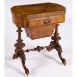 A VICTORIAN WALNUT AND INLAID GAMES TABLE