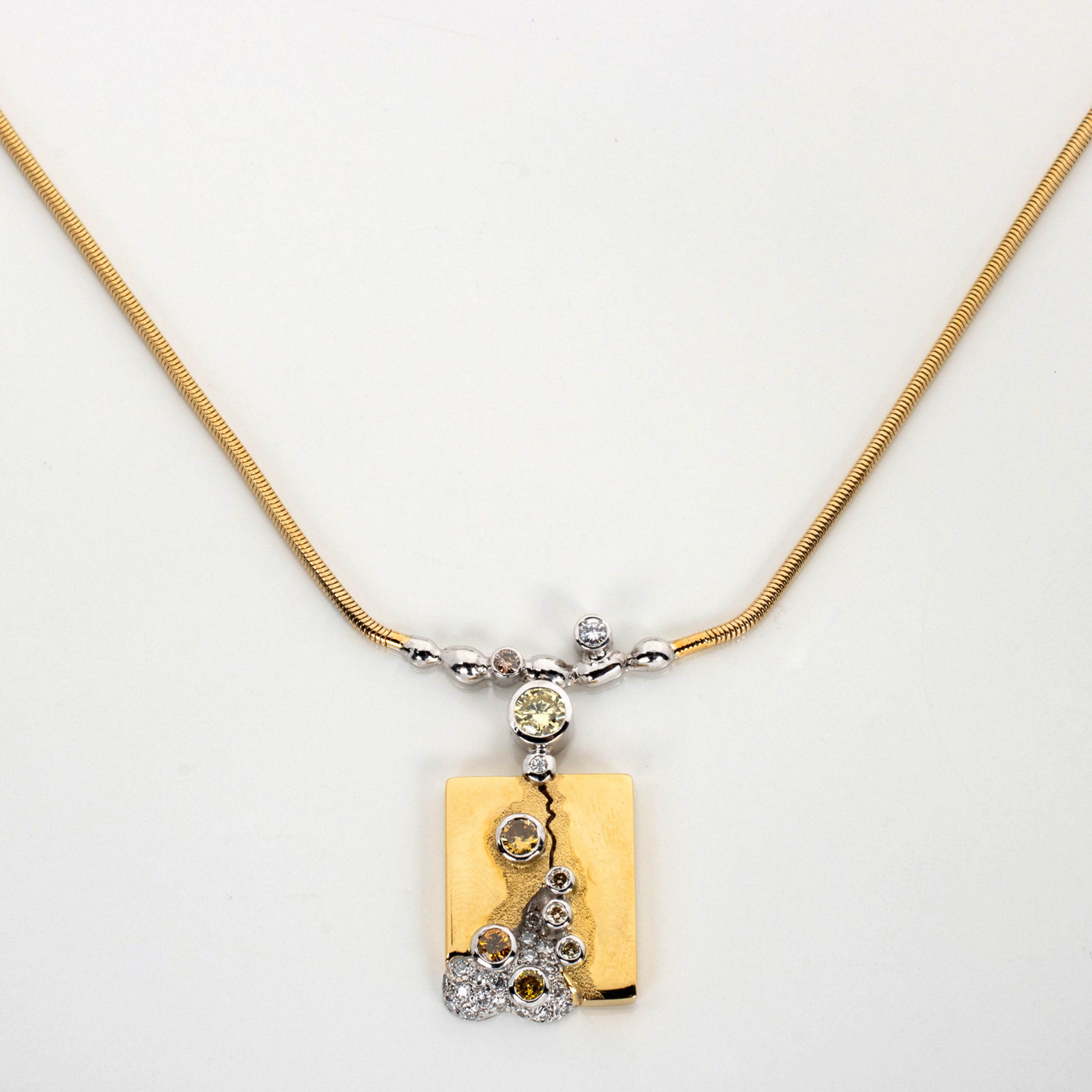 A DIAMOND PENDANT NECKLACE, UWE KOETTER - Image 2 of 3