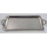 A ELIZABETH II SILVER TRAY, WALKER AND HALL, SHEFFIELD, 1963