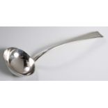 A GEORGE III OLD ENGLISH PATTERN SILVER LADLE, PAUL STORR, LONDON, 1815