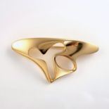 AN 18CT GOLD BROOCH, DESIGNED BY HENNING KOPPEL FOR GEORG JENSEN, DENMARK