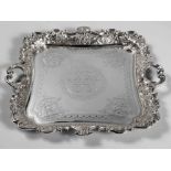 AN EDWARD VII SILVER TRAY, ALBERT HENRY THOMPSON, SHEFFIELD, 1903