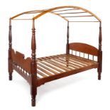 A CAPE YELLOWWOOD AND STINKWOOD FOUR POSTER BED, MID 19TH CENTURY