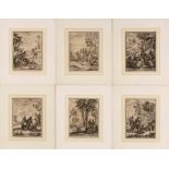 SIX PRINTS OF VILLAGE LIFE IN SOUTHERN AFRICA, 18TH CENTURY