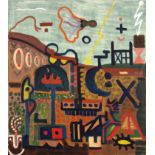 A.R. Penck and Lucke TPT (German 1939 - 2017) LUCKE NR 1 ENERGETIK