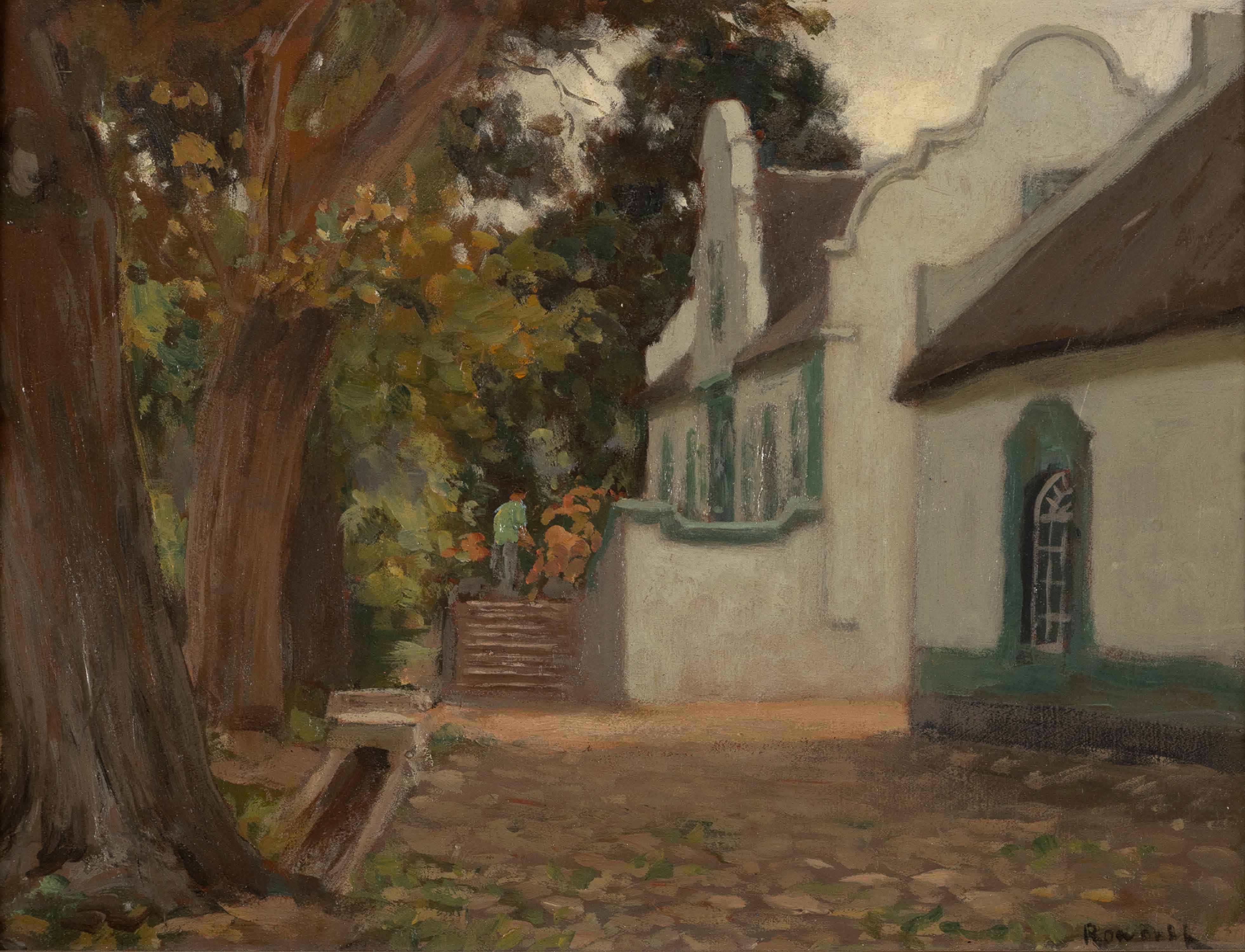 Edward Roworth (South African 1880 - 1964) CAPE DUTCH BUILDING