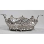 A DUTCH SILVER BASKET, MAKER'S MARK HH