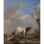 Circle of Eugene Verboekhoven (Belgian 1799 - 1881) PASTORAL SCENE