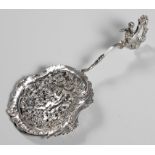 A SILVER FIGURAL SPOON, POSSIBLY FRENCH