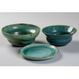 TWO LINN WARE BOWLS