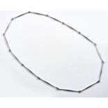 A SILVER NECKLACE, DESIGNED BY ASTRID FOG FOR GEORG JENSEN, DENMARK