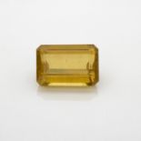 AN UNMOUNTED EMERALD-CUT APATITE